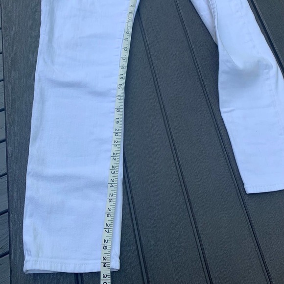 AG The Prima Cigarette Leg White Jeans Womens Ankle 29R $210 - Picture 6 of 12